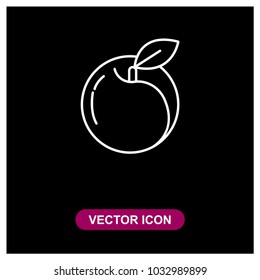 Peach Vector Icon