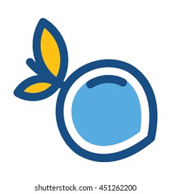 Peach Vector Icon