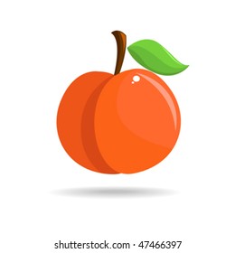 Peach Vector Illustration