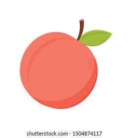 Peach vector. Peach logo design. 