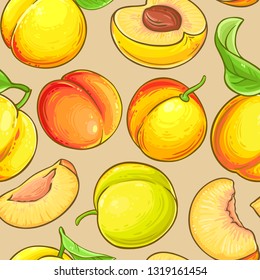 peach vector pattern