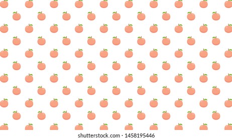 Peach vector. peach pattern wallpaper. free space for text. copy space. background.