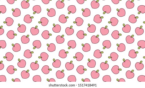 Peach vector. peach pattern wallpaper. free space for text. copy space. background.