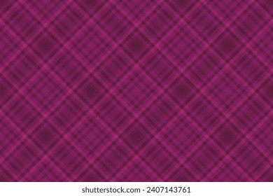 Peach vector tartan texture, silky seamless fabric background. Print pattern plaid check textile in pink and dark color.
