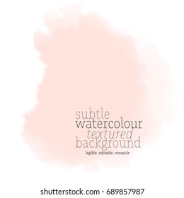 peach water color wash