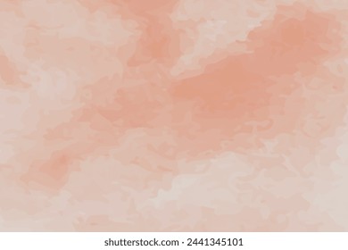 Peach watercolor background for cards, flyers, posters, banners, covers. Vector.