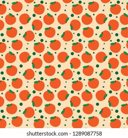 Peaches pattern design 