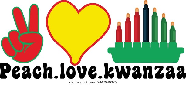 peach.love.kwanzaa T shirt Design Lover