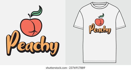 Peachy amazing t-shirt design for use every outfit 