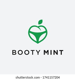 Peachy Butt logo. butt icon