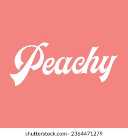 peachy text on pink background.