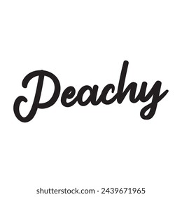 peachy text on white background.