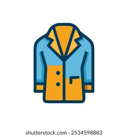 peacoat icon vector illustration style