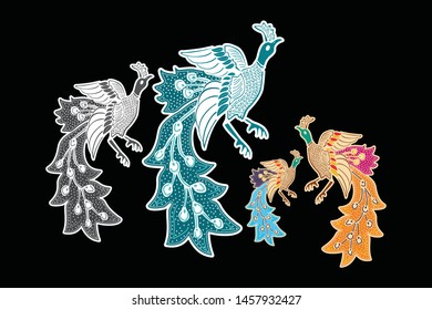 Peacock abstract vector Illustration can use for background, card, greeting etc.