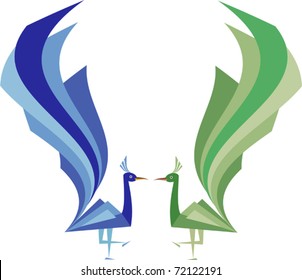 Peacock artistic