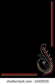 peacock border background