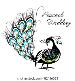 Peacock Card