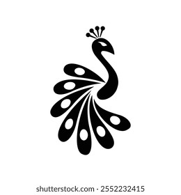 Peacock Concept Vector Logo Design