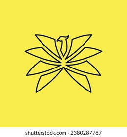 Peacock design element vector with modern creative concept idea