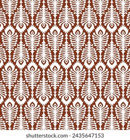 Peacock Design Pattern use for fabric print, texture, background, tile, paper, curtain, digital print.