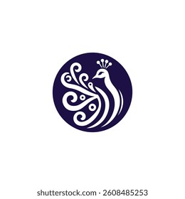 Peacock elegant logo for sale.