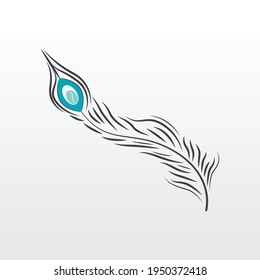 peacock feather coffee vector logo design. a unique, exclusive, elegant, professional, clean, simple, modern logo. It would be perfect for your company