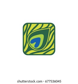 peacock feather logo