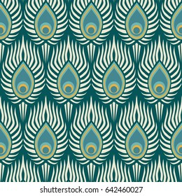 Peacock feather pattern