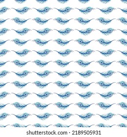 peacock feather seamless pattern design