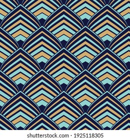 peacock feather - seamless wallpaper in vintage art deco style
