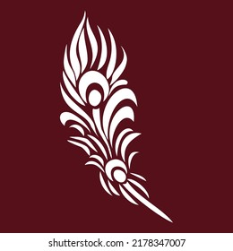Pfauen-Feder-Vektorkunst, Symbole und Grafiken