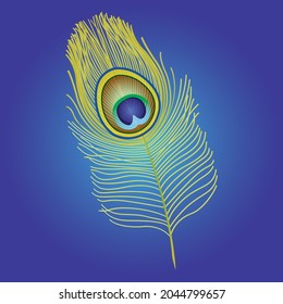 Peacock Feather Vector Design art