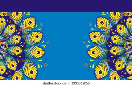 Peacock Feathers Design Stock Vector (Royalty Free) 1335562055 ...