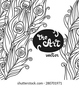 Peacock feathers vector pattern. Seamless pattern can be used for wallpaper, textures