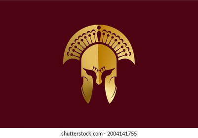 peacock gladiator helmet vector Design
