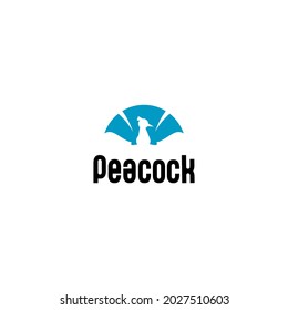 peacock icon vector design on white background