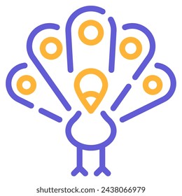 Peacock Icons for web, app, infographic, etc