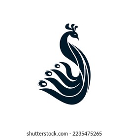 peacock logo for beauty girls