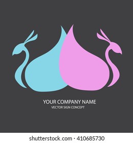 peacock  Logo design for the company, Vector illustration
