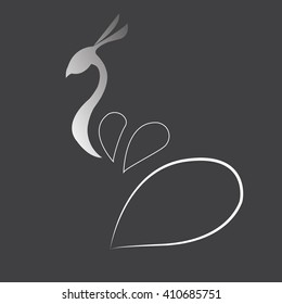 peacock  Logo design for the company, Vector illustration
