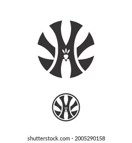 peacock logo design with hidden H letter