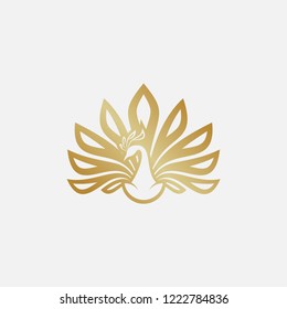 peacock logo design inspiration. peacock logo. beauty logo