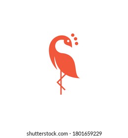 Peacock logo design on white background