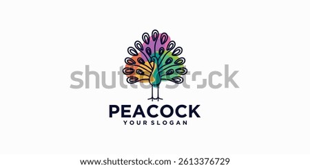 peacock logo design reference for company