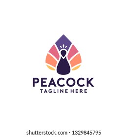 Peacock Logo Design Template