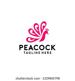 Peacock Logo Design Template