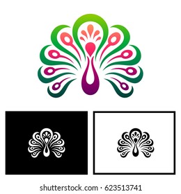 Peacock Logo Design Template