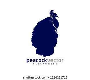 Peacock logo design vector template, Peacock bird illustration