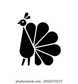 Logo de Peacock. Diseño de iconos. Elementos de Plantilla	