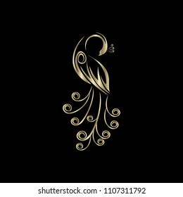 peacock logo template